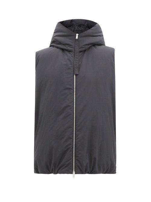 Ladies Rtw Jil Sander - Hooded Recycled-fibre Down Gilet - Womens - Black