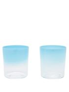 Matchesfashion.com Le Sirenuse, Positano - Set Of Two Aria Tumbler Glasses - Light Blue