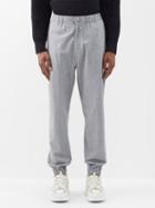 Moncler - Elasticated-waist Cotton Track Pants - Mens - Grey