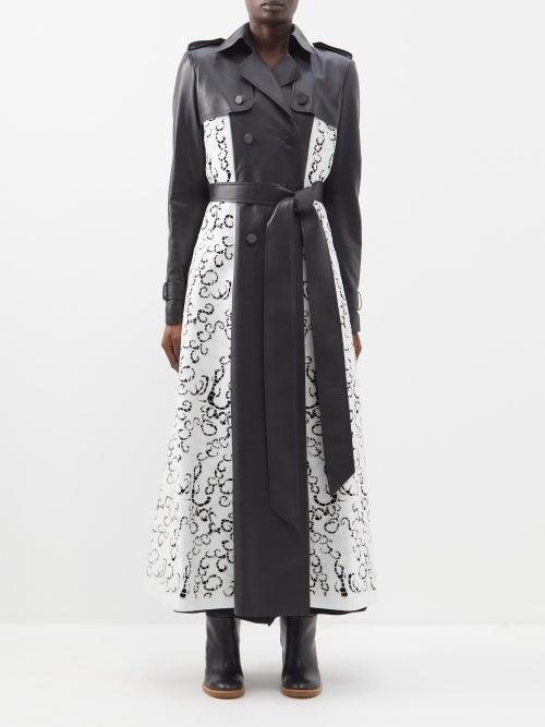 Gabriela Hearst - Victor Cutout Leather Trench Coat - Womens - Black