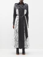 Gabriela Hearst - Victor Cutout Leather Trench Coat - Womens - Black