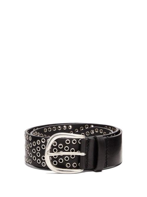 Matchesfashion.com Isabel Marant - Mawo Eyelet Leather Belt - Womens - Black