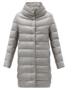 Matchesfashion.com Herno - Dora Quilted Down Coat - Womens - Silver