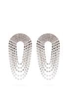 Matchesfashion.com Alessandra Rich - Draped Crystal Earrings - Womens - Crystal