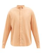 11.11 / Eleven Eleven - Slubbed Cotton-voile Shirt - Mens - Pink