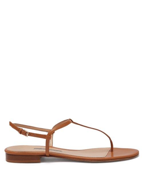 Matchesfashion.com Emme Parsons - Cecilia Nappa Leather Sandals - Womens - Tan