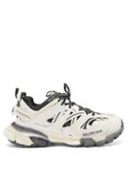 Balenciaga - Track Panelled Faux-leather Trainers - Womens - Black White