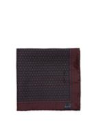 Matchesfashion.com Dunhill - Paisley Print Silk Pocket Square - Mens - Navy Multi