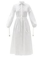 Matchesfashion.com Max Mara - Bairo Shirt Dress - Womens - White