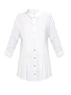 Matchesfashion.com Heidi Klein - San Marino Lace Trimmed Cotton Shirt - Womens - White