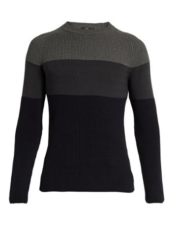 Helbers Colour-block Cotton Sweater