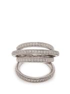 Alan Crocetti Space Sterling Silver And Crystal Ring