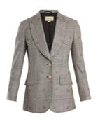 Gucci Prince Of Wales-checked Wool-blend Blazer