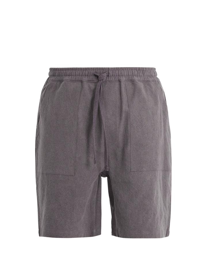 The Lost Explorer Kinkajous Elasticated-waist Linen-blend Shorts