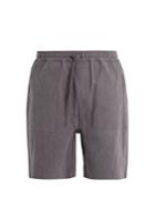 The Lost Explorer Kinkajous Elasticated-waist Linen-blend Shorts