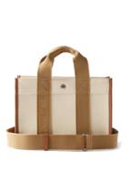 Rue De Verneuil - Traveller Cotton-canvas Tote Bag - Womens - Beige Multi