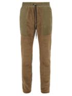 Matchesfashion.com Amiri - Panelled Technical Fleece Track Pants - Mens - Green