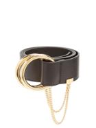 Chloé Gold-hoop Leather Belt