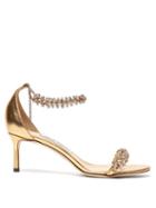 Matchesfashion.com Jimmy Choo - Shiloh 60 Crystal Embellished Sandals - Womens - Gold
