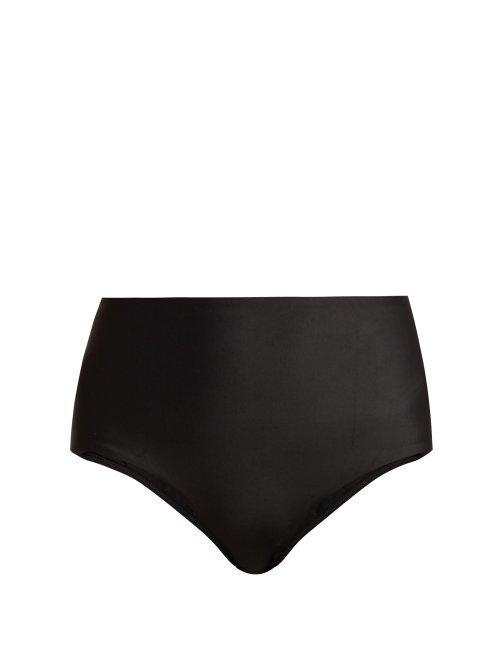 Matchesfashion.com Matteau - The High Waist Bikini Briefs - Womens - Black