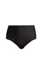 Matchesfashion.com Matteau - The High Waist Bikini Briefs - Womens - Black