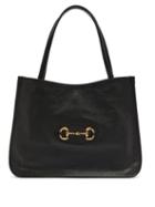 Matchesfashion.com Gucci - Horsebit 1955 Leather Tote - Womens - Black