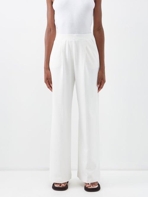 Max Mara Leisure - Oblare Trousers - Womens - White
