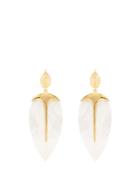 Aurélie Bidermann Talitha Mother-of-pearl Gold-plated Earrings