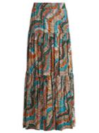 La Doublej Editions The Slinky Gathered Stretch-cady Maxi Skirt