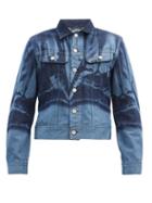 Matchesfashion.com Stefan Cooke - X Lee Printed Denim Jacket - Mens - Blue