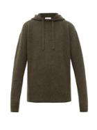 Matchesfashion.com Jw Anderson - Wool Blend Hooded Sweater - Mens - Khaki