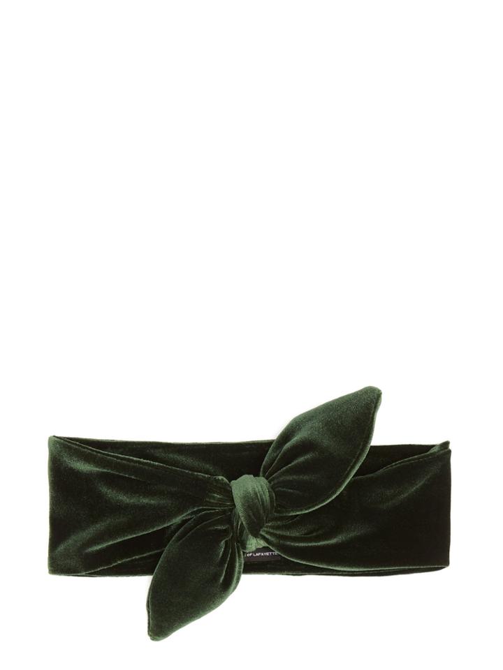 House Of Lafayette Knotted-bow Velvet Headband