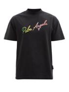 Mens Rtw Palm Angels - Logo-print Cotton-jersey T-shirt - Mens - Black Multi