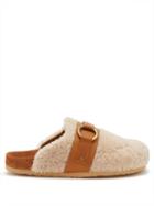 See By Chlo - Gema Backless Shearling Loafers - Womens - Cream