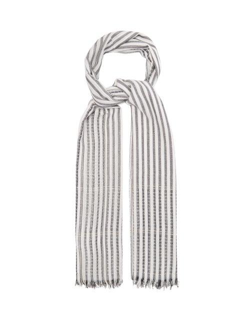 Matchesfashion.com Weekend Max Mara - Piovra Scarf - Womens - Grey Print