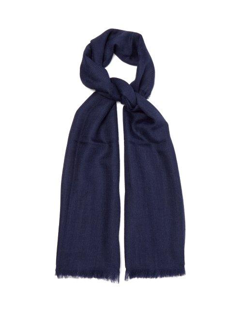Matchesfashion.com Weekend Max Mara - Globale Scarf - Womens - Navy