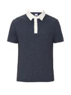 Moncler Gamme Bleu Contrast-collar Cotton-piqu Polo Shirt