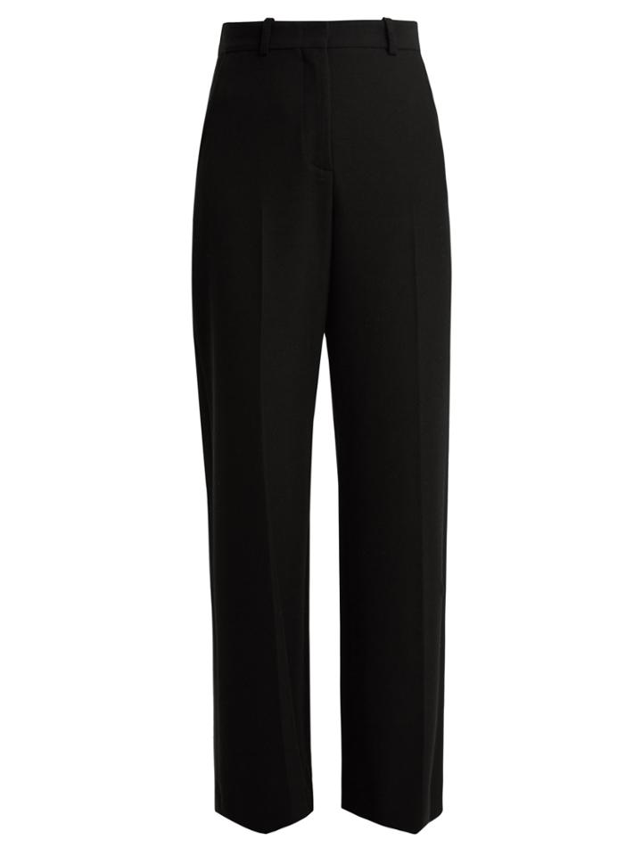 See By Chloé High-rise Wide-leg Stretch-twill Trousers