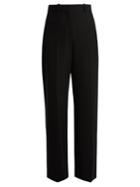 See By Chloé High-rise Wide-leg Stretch-twill Trousers