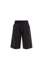 Matchesfashion.com Y-3 - Pinstripe Cargo-pocket Ripstop Shorts - Mens - Black