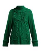 Matchesfashion.com Spencer Vladimir - City Cable Knitted Cotton Sweater - Womens - Green