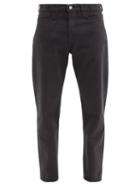 Matchesfashion.com Ymc - Tearaway Cropped Mid-rise Straight-leg Jeans - Mens - Black
