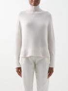 Allude - High-neck Cashmere Sweater - Womens - Ivory