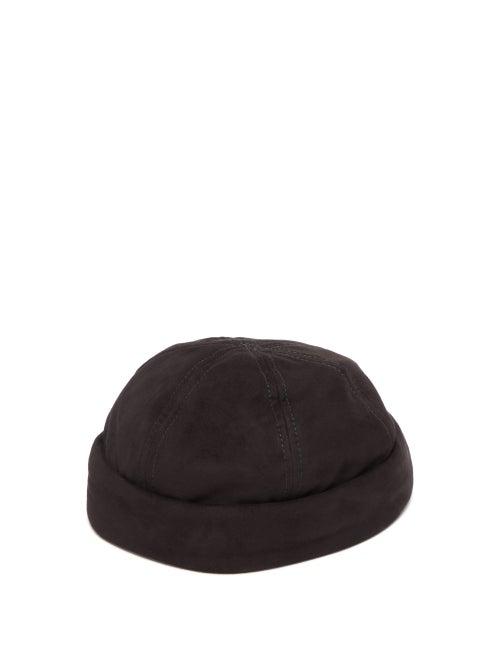 Matchesfashion.com Lock & Co. Hatters - Dover Goatskin Suede Watch Cap - Mens - Black