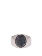 Matchesfashion.com Tom Wood - Oval Sterling Silver Signet Ring - Mens - Silver