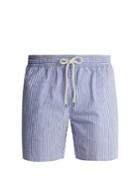 Polo Ralph Lauren Striped Cotton-blend Seersucker Swim Shorts