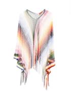 Missoni - Wide-sleeve Striped-net Poncho - Womens - Multi