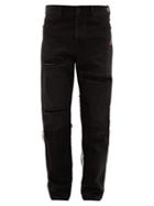 Matchesfashion.com Off-white - X Ev Bravado Distressed Straight-leg Jeans - Mens - Black