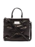 Maison Margiela - Glam Slam Mini Quilted Leather Tote Bag - Womens - Black