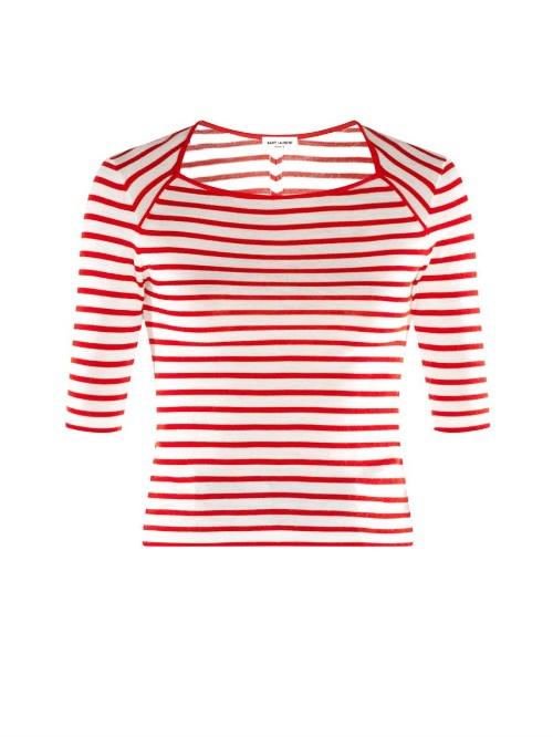 Saint Laurent Striped Wool Sweater